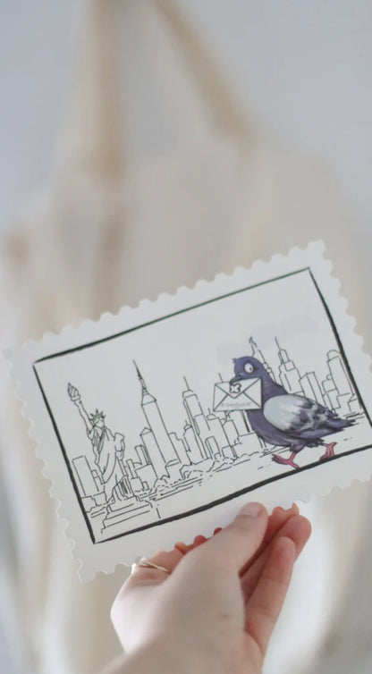 Esterbrook x Pigeon Set - Stickers, Ink and Stamp