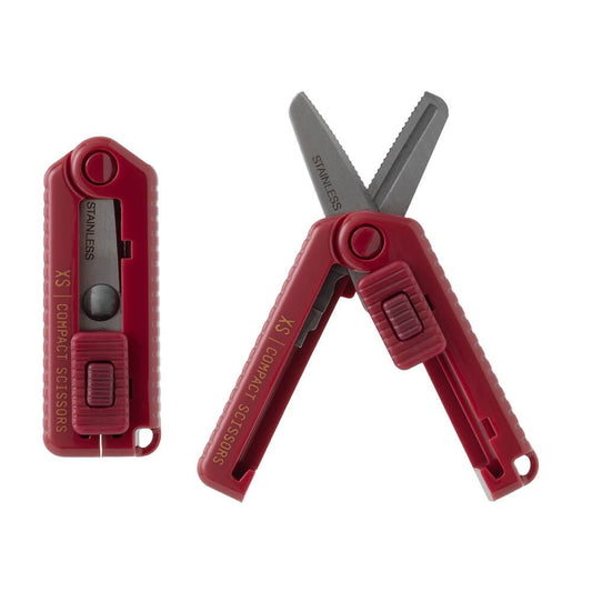 Midori XS dark red scissors