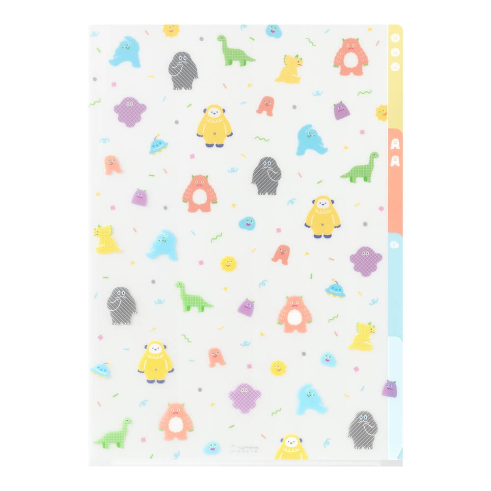 3-Pocket Clear Folder A4 Monster