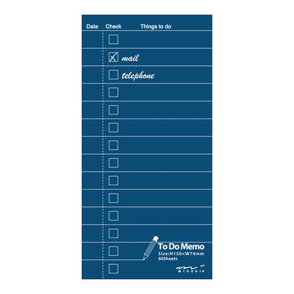 Memo Pad To-do List Navy