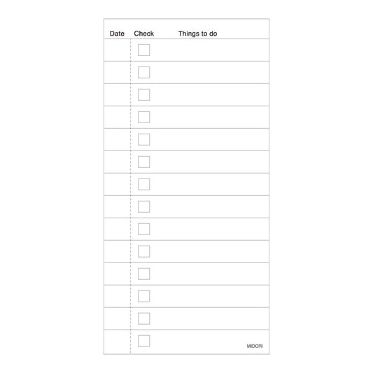 Memo pad To do List Orange