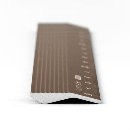 Midori aluminum ruler brown