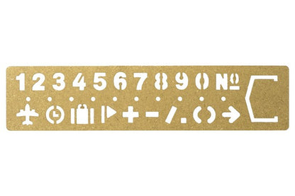 TRC BRASS bookmark NUMBERS