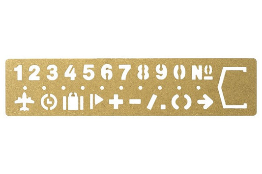 TRC BRASS bookmark NUMBERS