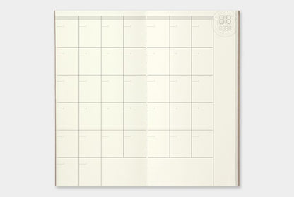 Traveler's Notebook Refill 017: Monthly Undated Planner