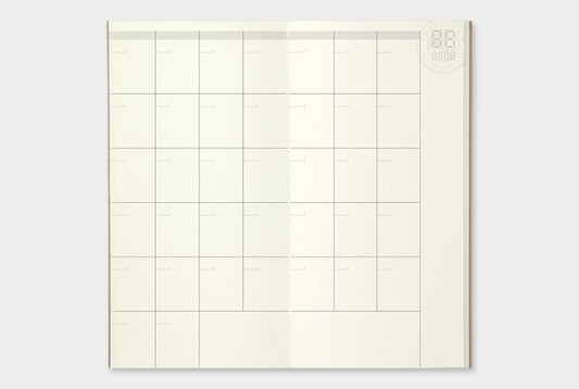 Traveler's Notebook Refill 017: Monthly Undated Planner