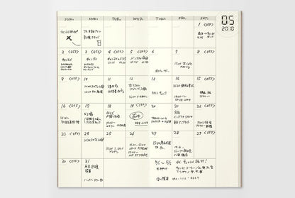 Traveler's Notebook Refill 017: Monthly Undated Planner