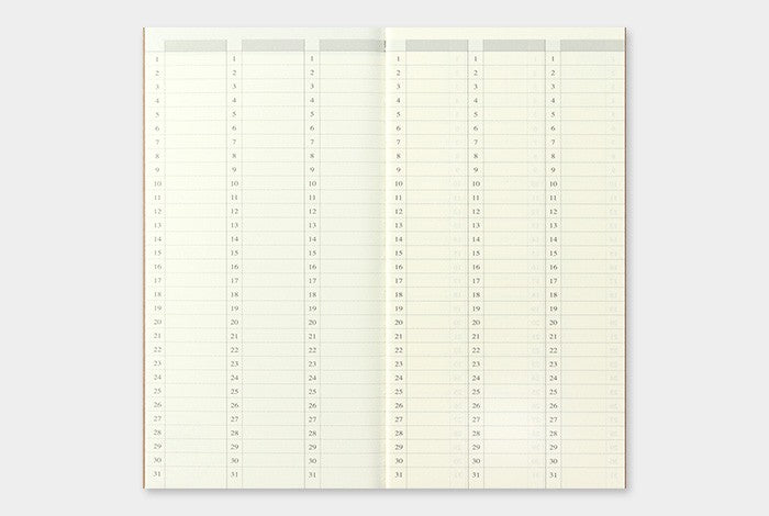 Traveler's Notebook Refill 018: Weekly Undated Diary