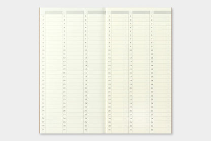 Traveler's Notebook Refill 018: Weekly Undated Diary