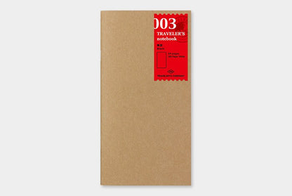 Traveler's Notebook Refill 003: Blank Notebook
