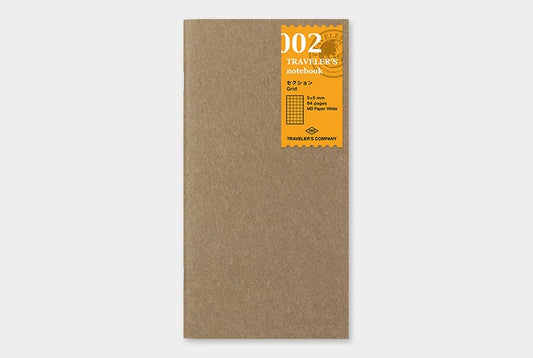 Traveler's Notebook Refill 002: Grid Notebook