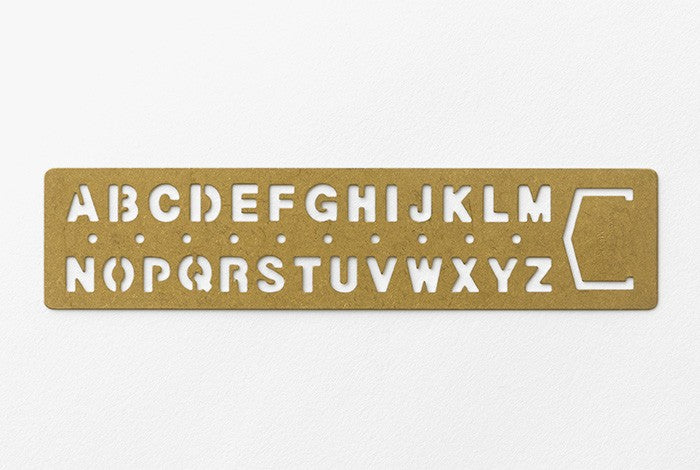 TRC BRASS ALPHABET bookmark