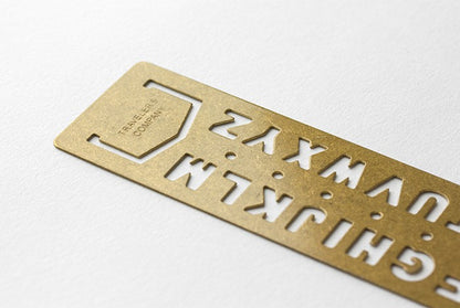 TRC BRASS ALPHABET bookmark
