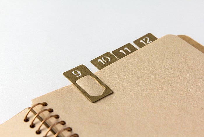 TRC BRASS Bookmark Number Clips