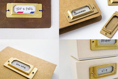 BRASS Label Plate etykiety