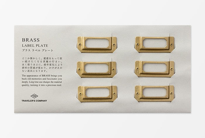 BRASS Label Plate etykiety