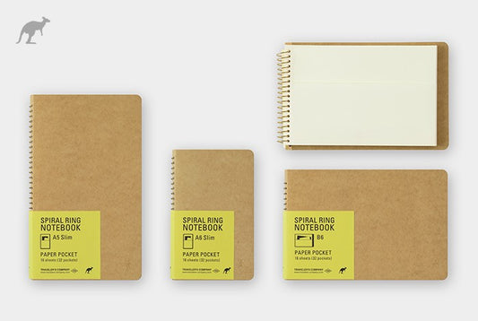 TRC Spiral Ring Notebook Paper Pocket A5 Slim