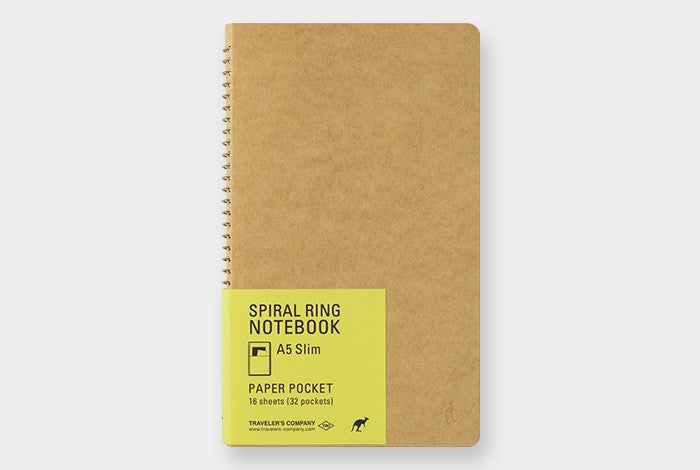 TRC Spiral Ring Notebook Paper Pocket A5 Slim