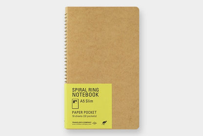 TRC Spiral Ring Notebook Paper Pocket A5 Slim