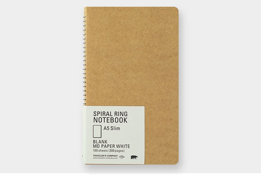 TRC Spiral Ring Notebook MD White A5 Slim