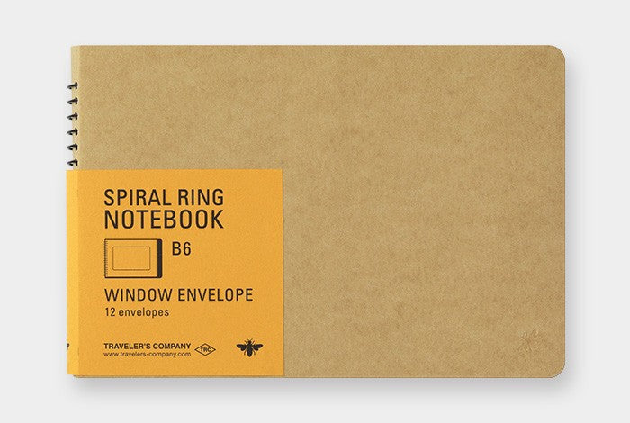 TRC Spiral Ring Notebook Window Envelope