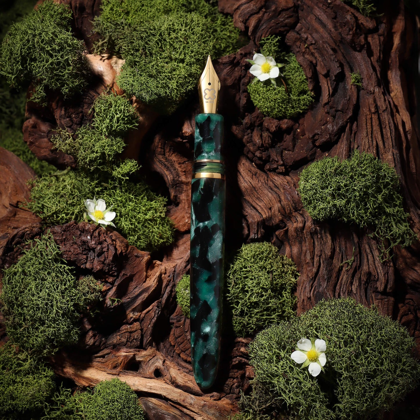 Pióro wieczne Esterbrook Estie Evergreen Gold Trim
