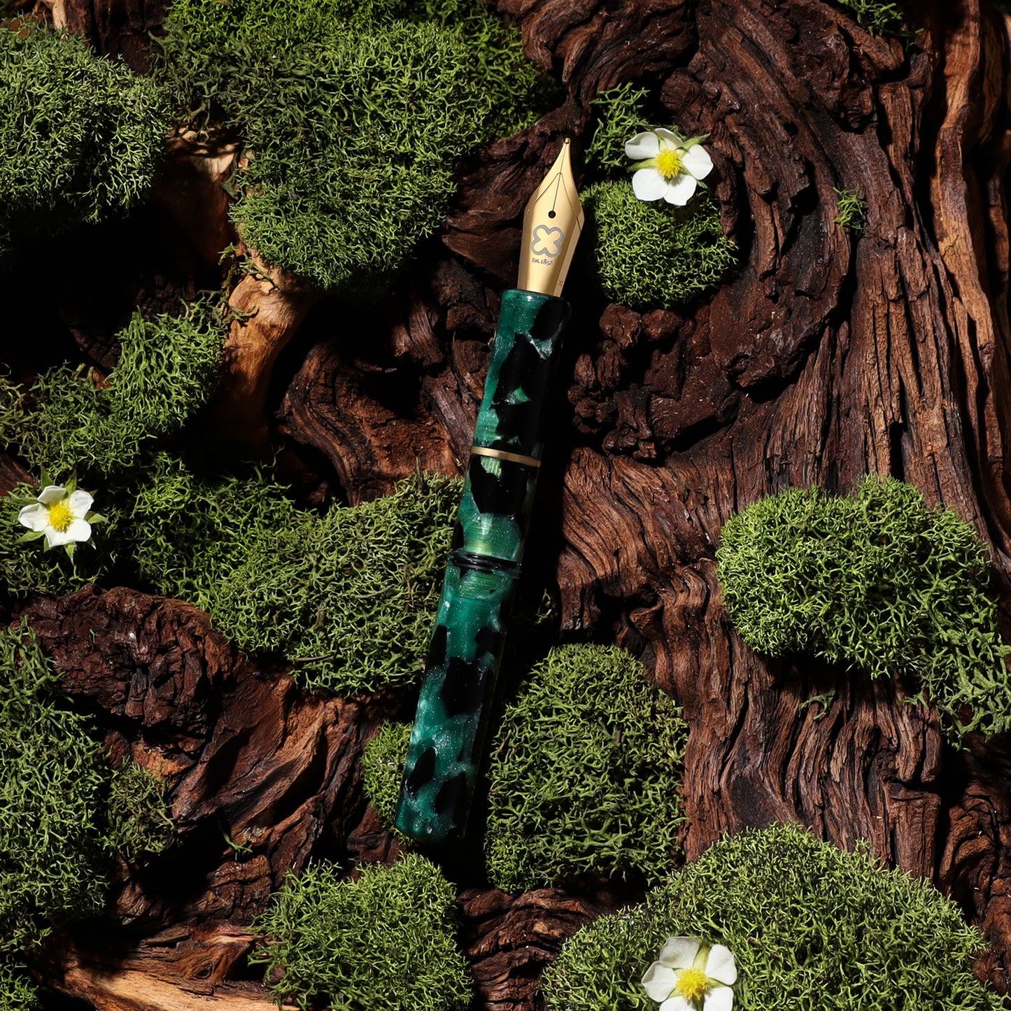 Pióro wieczne Esterbrook Niblet Evergreen Gold Trim