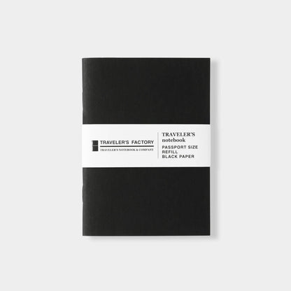 Wkład z kolorowymi kartkami Passport Size Traveler's Factory | Czarny