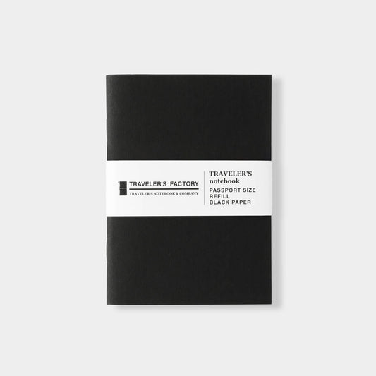 Wkład z kolorowymi kartkami Passport Size Traveler's Factory | Czarny