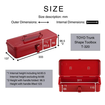 Trunk Shape Toolbox Toyo Steel T-320 | Błękit lodowcowa