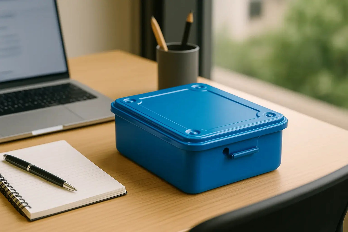 Toyo Steel Toolbox Trunk Shape T-150B | Niebieski
